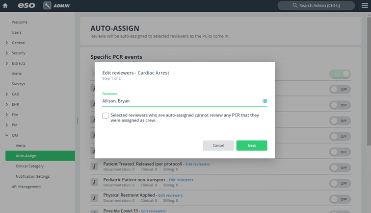 Quality Management Auto Assign